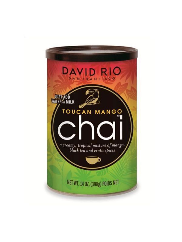 David Rio Toucan Mango Chai - dóza 398 g + bateriový napěňovač mléka jako DÁREK - 2