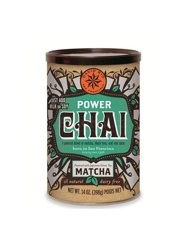 David Rio Power Chai Matcha Chai - dóza 398 g + bateriový napěňovač mléka jako DÁREK - 2
