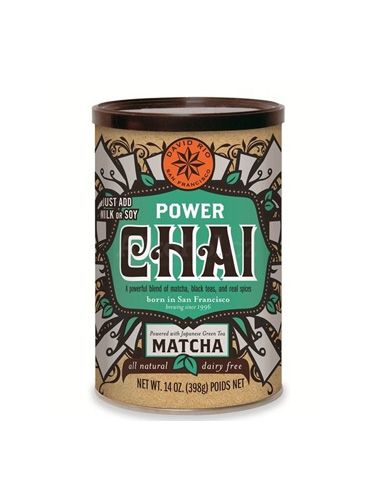 David Rio Power Chai Matcha Chai - dóza 398 g + bateriový napěňovač mléka jako DÁREK - 2