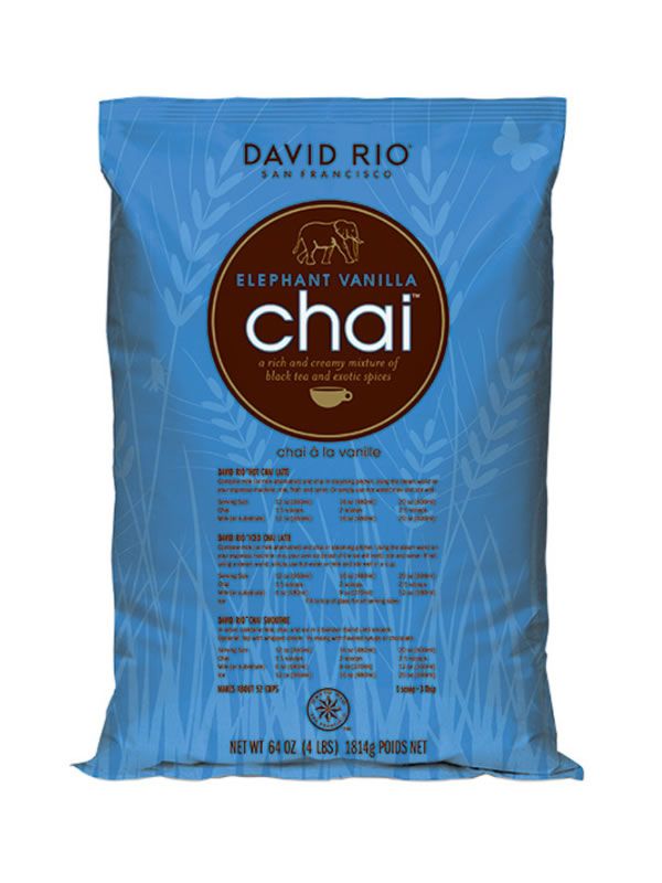 David Rio Elephant Vanilla Chai - gastro náplň / vak 1814 g - 1