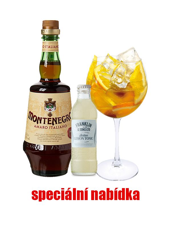 AKCE: 2x Amaro Montenegro 23 % 0,7 L + 24x Franklin & Sons Sicilian Lemon Tonic Water ZDARMA - 1