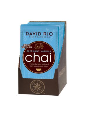 David Rio Elephant Vanilla Chai - sáčky 12x28g + bateriový napěňovač mléka jako DÁREK - 2